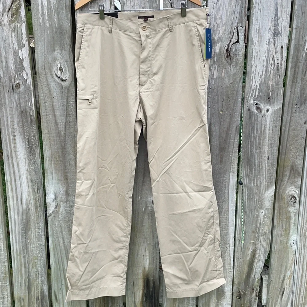 Banana Republic Cell Phone Pants Beige Chinos 36/32 NWT